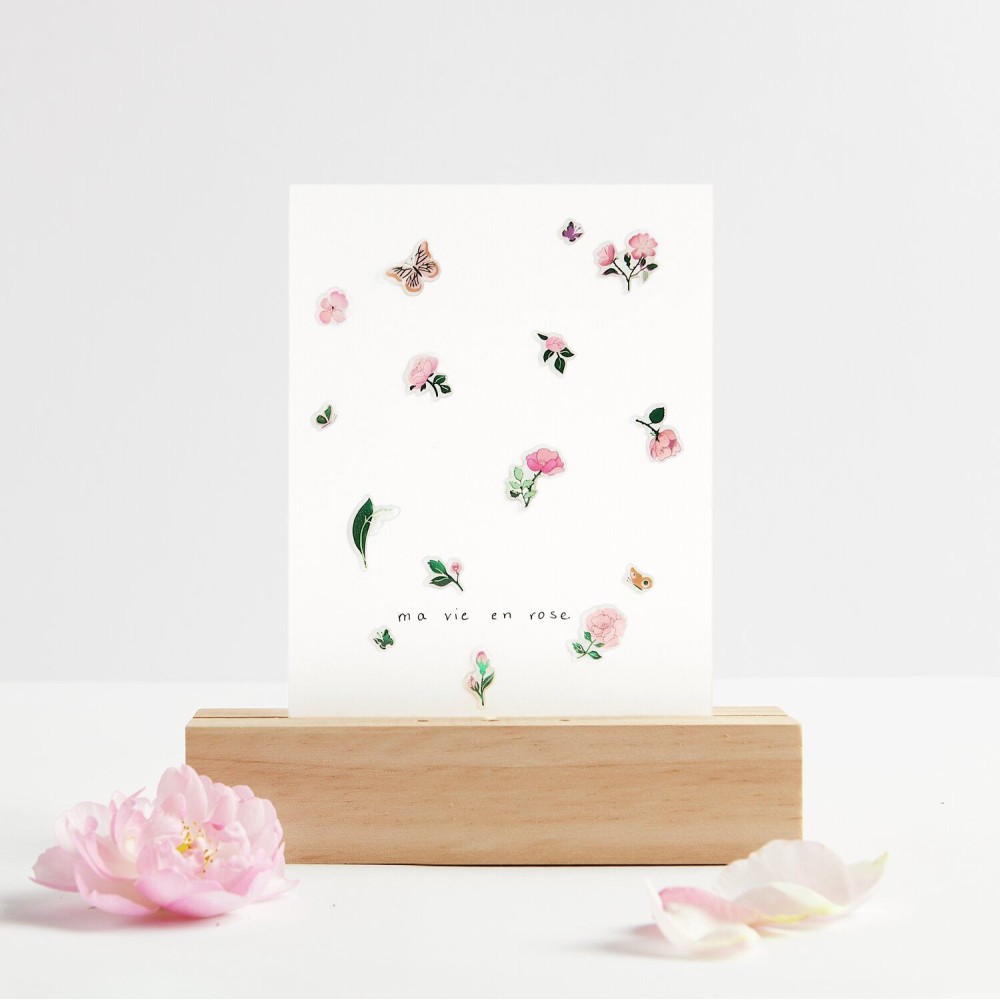 Naklejki żelowe Roses - Paper Poetry - 38 szt.