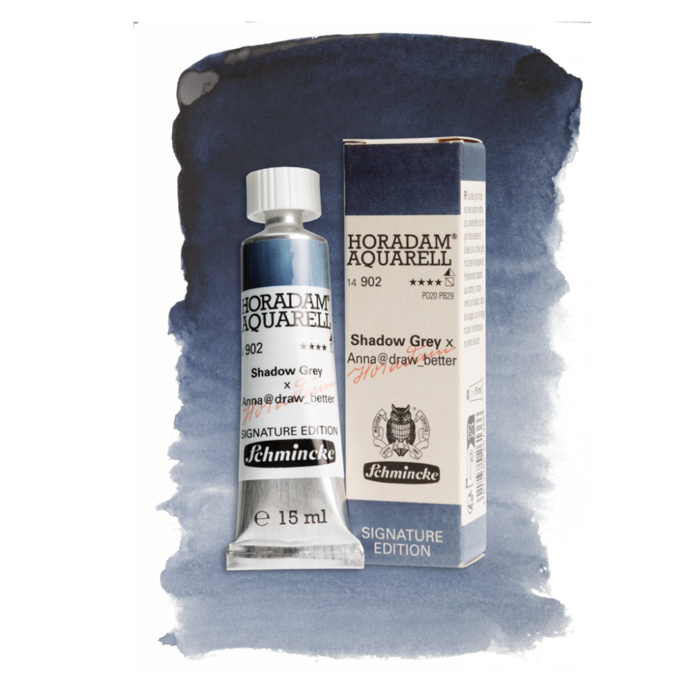 Horadam Aquarell watercolor paint - Schmincke - 902, Shadow Grey, 15 ml
