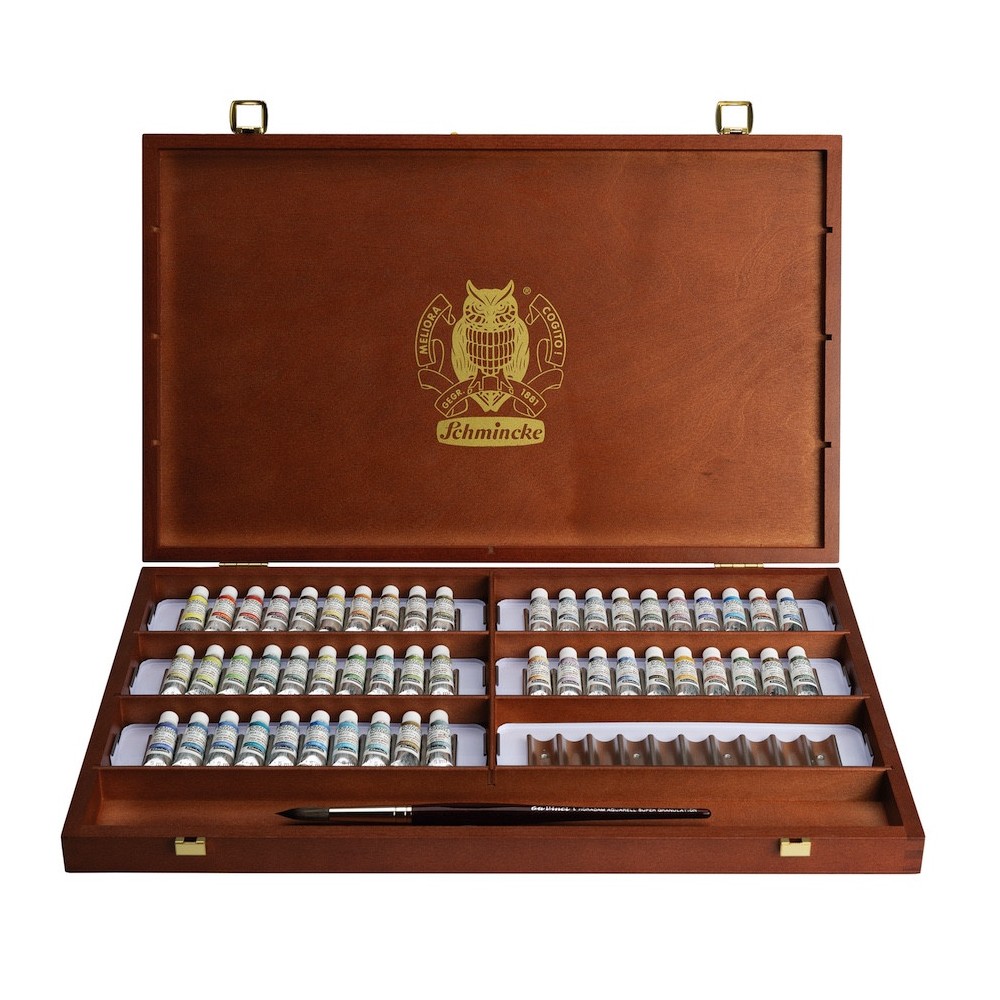 Zestaw akwareli Horadam Aquarell Super Granulating - Schmincke - 50 kolorów x 5 ml