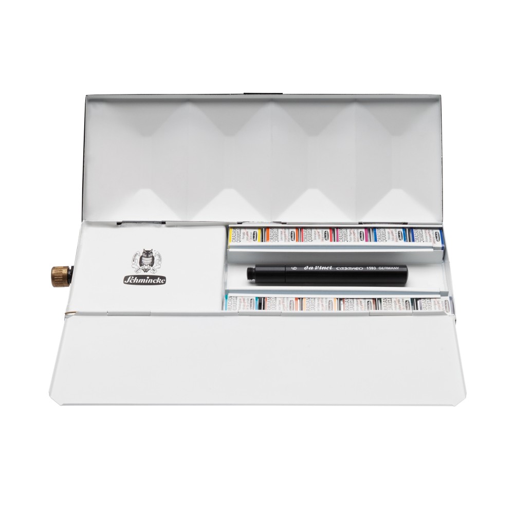 Zestaw akwareli Horadam Aquarell Brush & Water Tank - Schmincke - 12 szt.