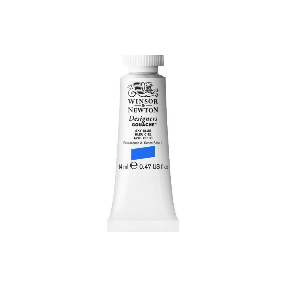 Farba gwasz Designers Gouache - Winsor & Newton - Sky Blue, 14 ml