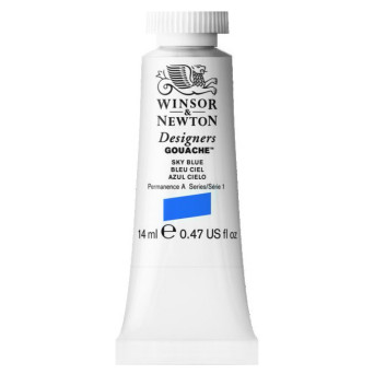 Gouache paint in tube - Winsor & Newton - Sky Blue, 14 ml