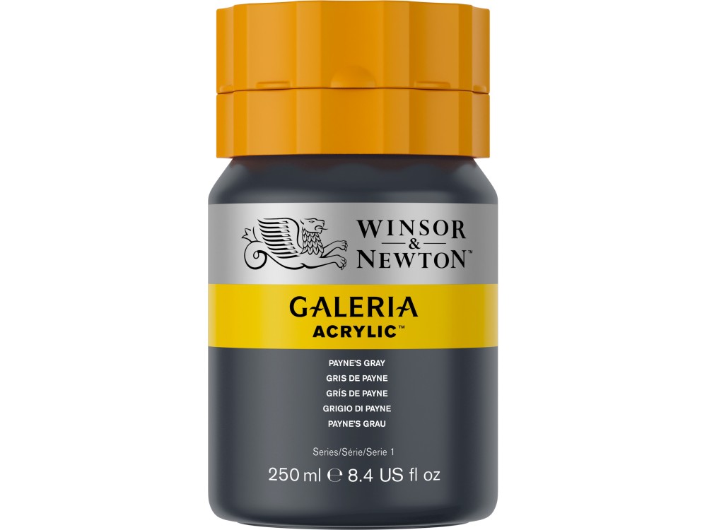 Farba akrylowa Galeria - Winsor & Newton - 465, Payne's Gray, 250 ml