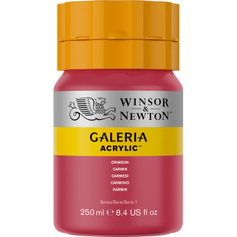 Acrylic paint Galeria - Winsor & Newton - 203, Crimson, 250 ml