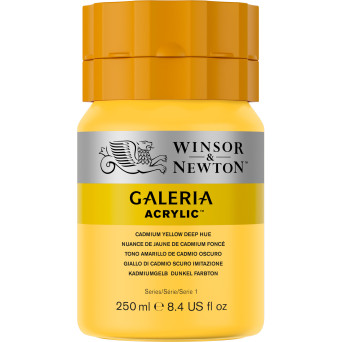 Acrylic paint Galeria - Winsor & Newton - 115, Cadmium Yellow Deep Hue, 250 ml