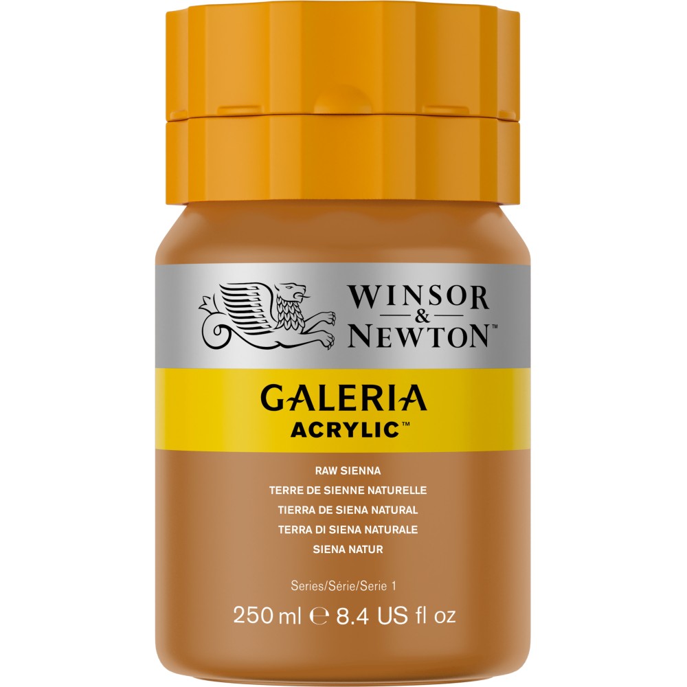 Acrylic paint Galeria - Winsor & Newton - 552, Raw Sienna, 250 ml