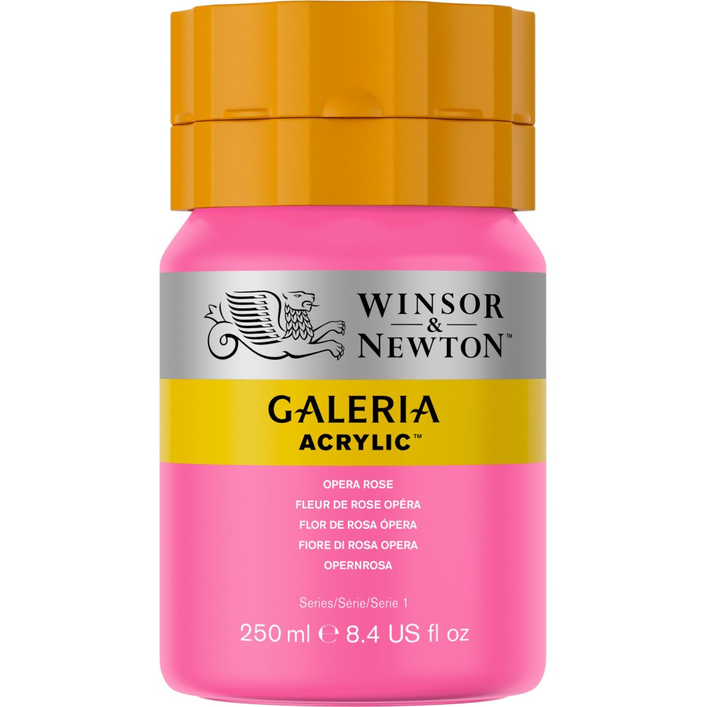 Farba akrylowa Galeria - Winsor & Newton - 448, Opera Rose, 250 ml