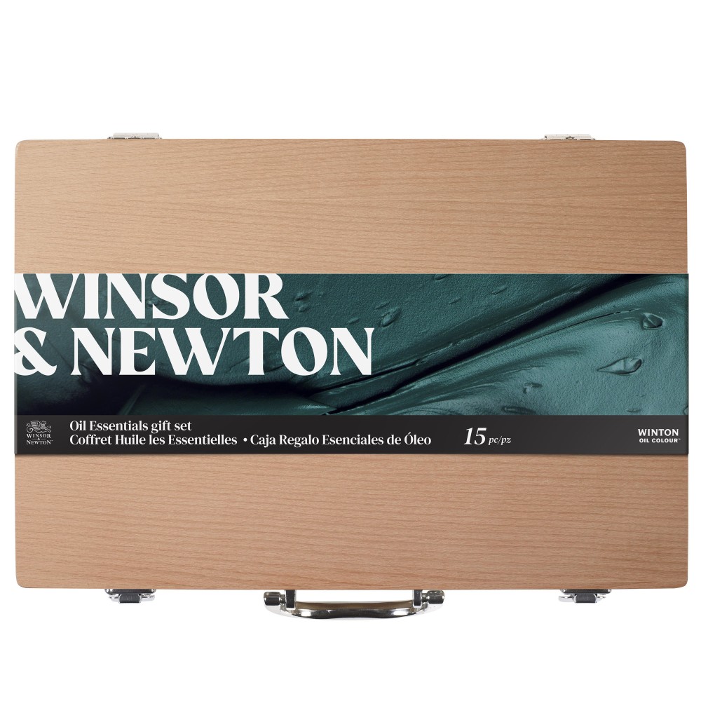Zestaw farb olejnych Winton w drewnianym etui - Winsor & Newton - 15 szt.