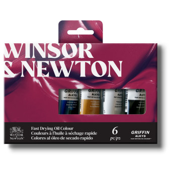 Zestaw farb olejnych Griffin Alkyd - Winsor & Newton - 6 szt.