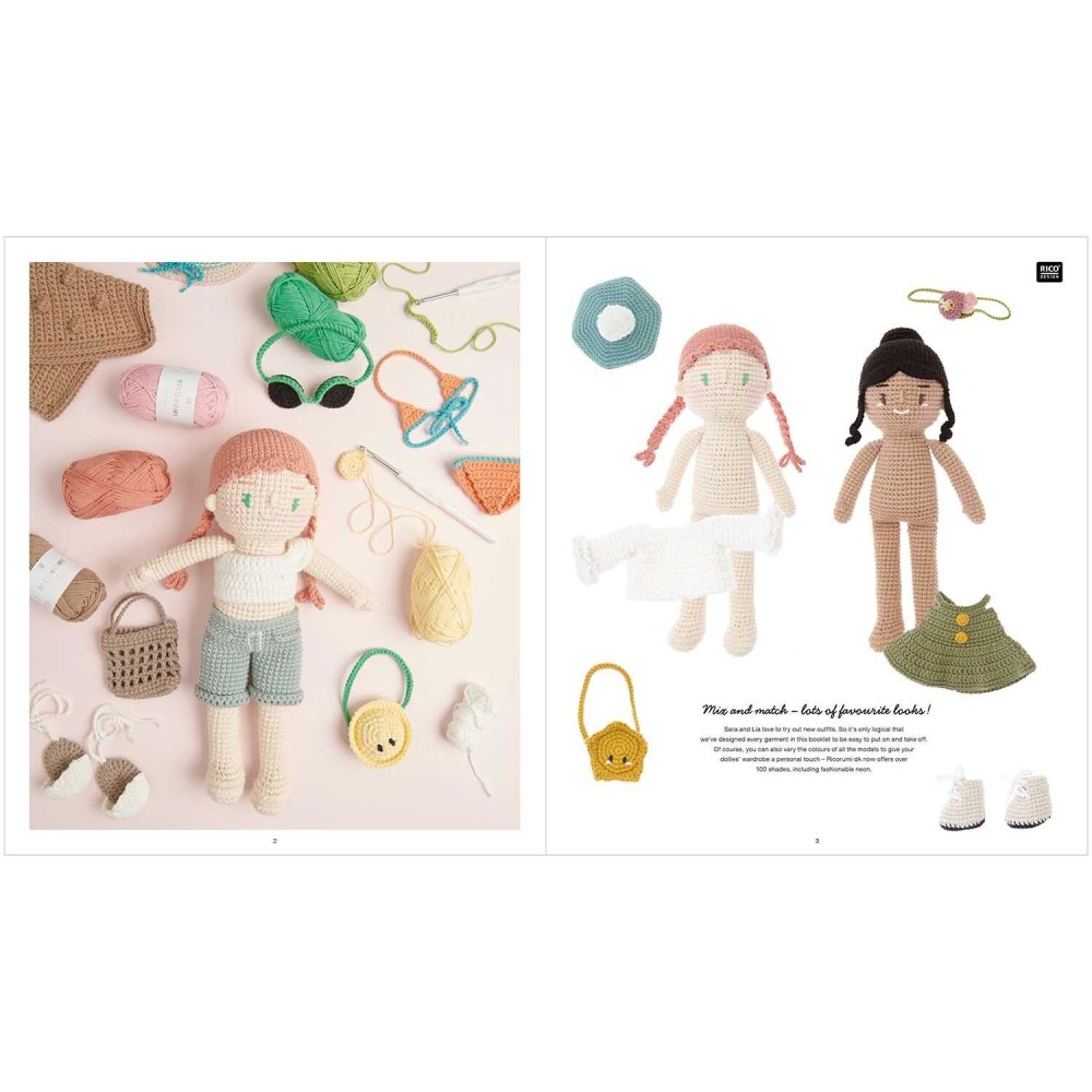 Podręcznik, instrukcja Ricorumi - Rico Design - Dollies