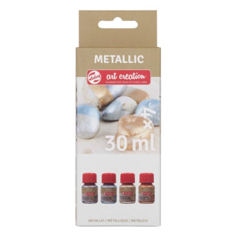 Set of Metallic paints Specialties - Talens Art Creation - 4 x 30 ml