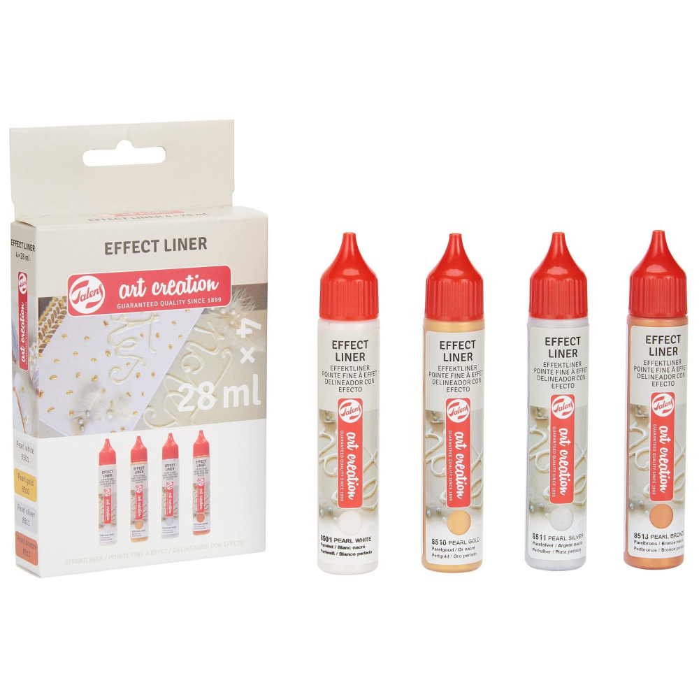 Set of Relief Effect liners - Talens Art Creation - 4 x 28 ml