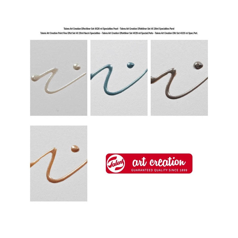 Set of Relief Effect liners Specialties - Talens Art Creation - 4 x 28 ml