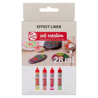 Zestaw konturówek Relief Effect Neon - Talens Art Creation - 4 x 28 ml