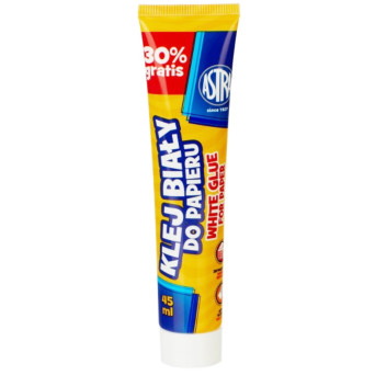 Klej szkolny do papieru - Astra - biały, 45 ml