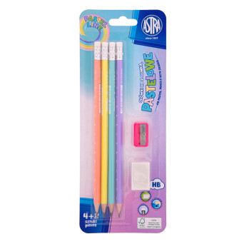 Set of pastel pencils - Astra - HB, 4 pcs.