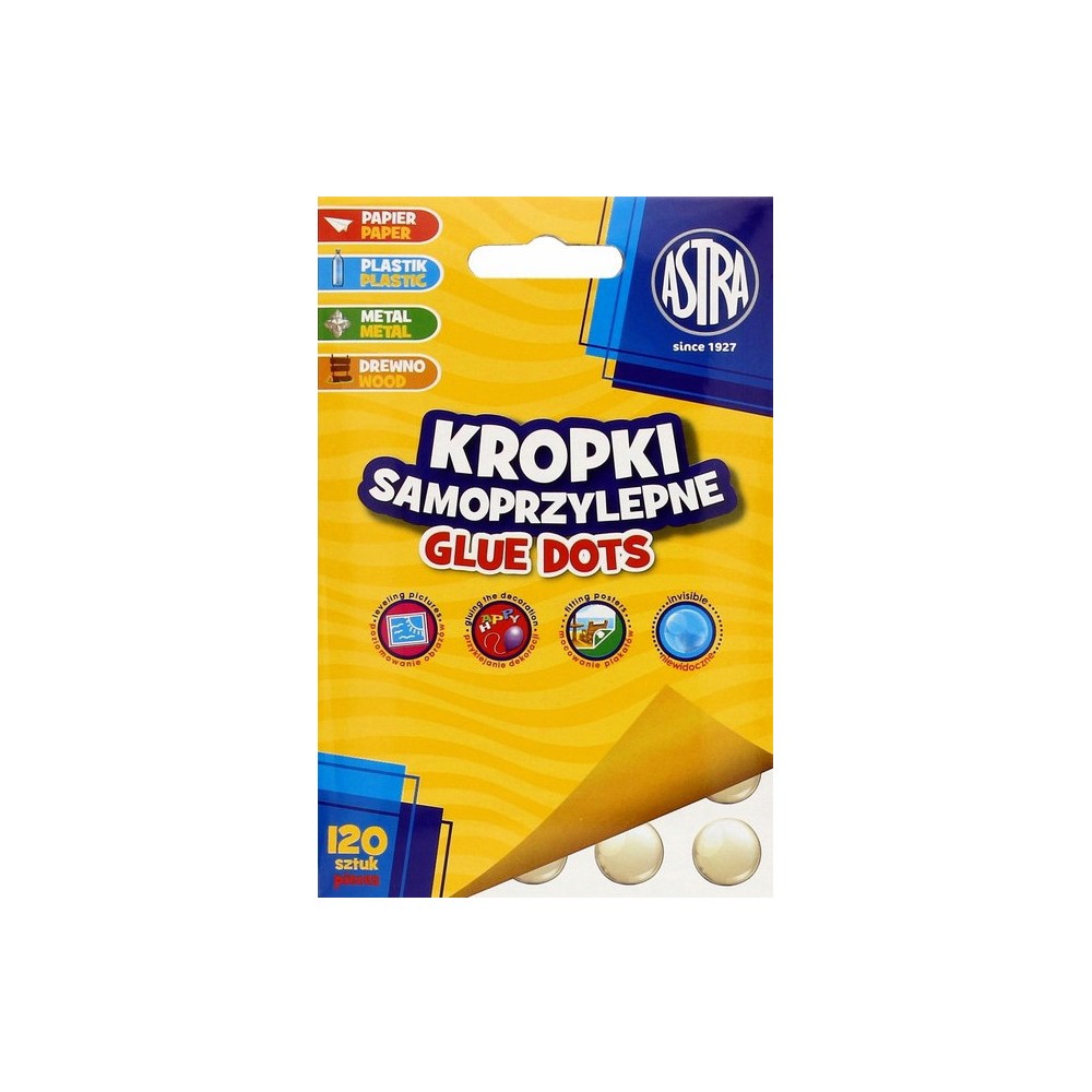 Kropki mocujące samoprzylepne Glue Dots - Astra - 120 szt.