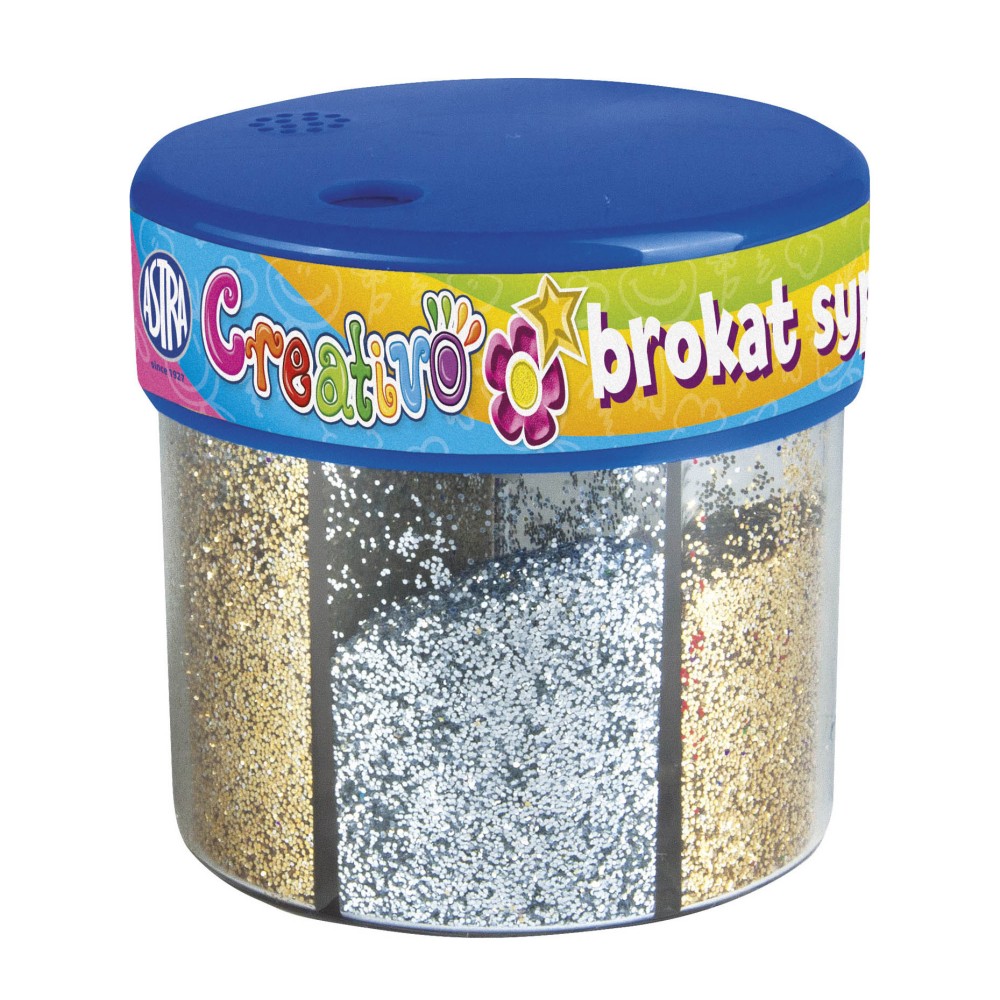 Brokat sypki Creativo - Astra - złoty i srebrny, 50 g