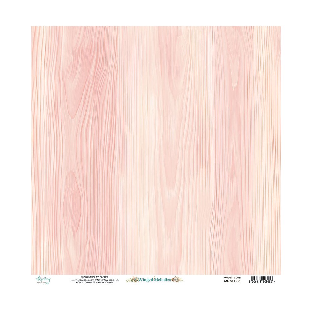 Scrapbooking paper 30,5 x 30,5 cm - Mintay - Winged Melodies 05