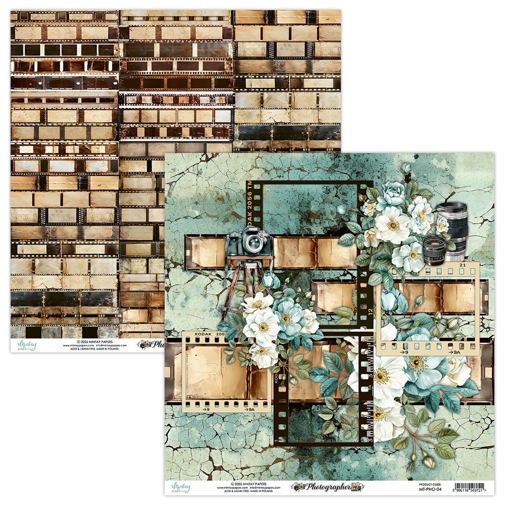 Papier do scrapbookingu 30,5 x 30,5 cm - Mintay - Photographer 04