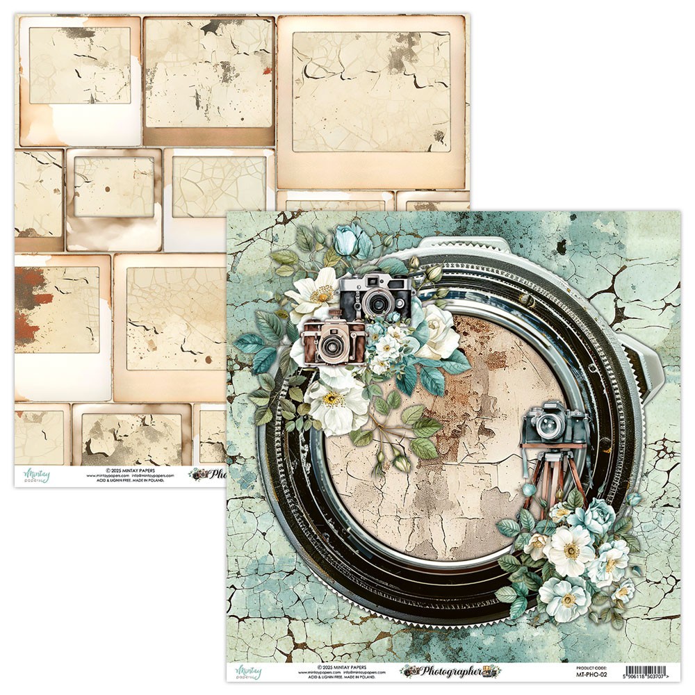 Papier do scrapbookingu 30,5 x 30,5 cm - Mintay - Photographer 02