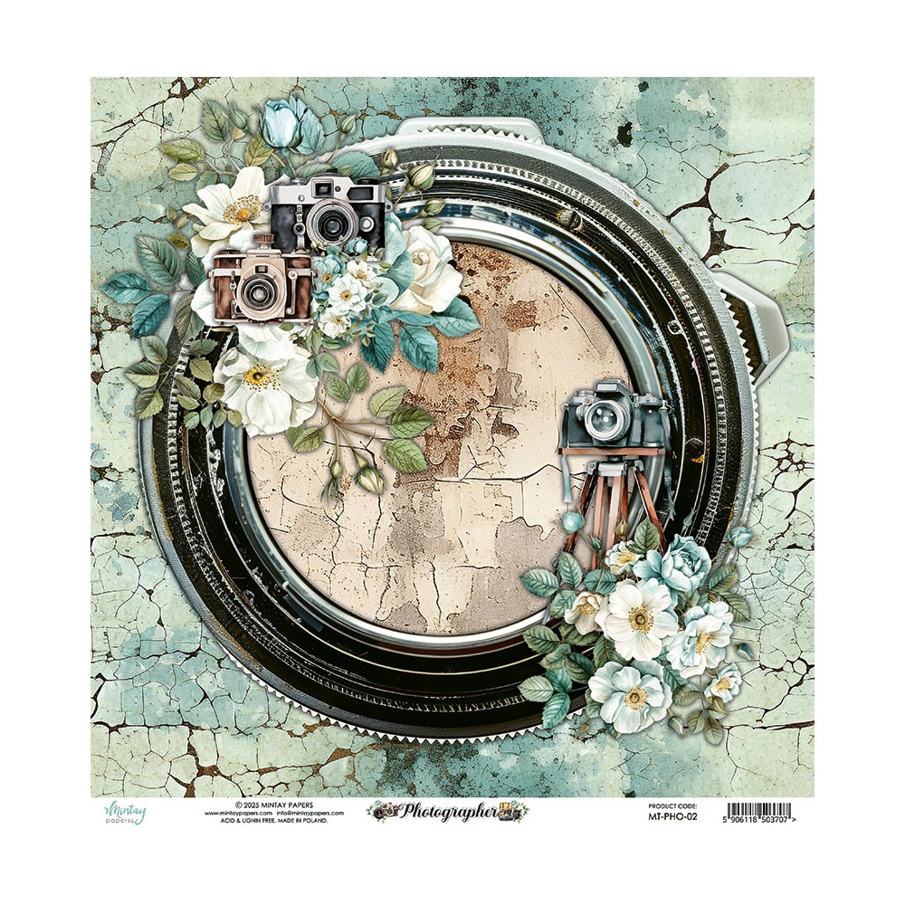Papier do scrapbookingu 30,5 x 30,5 cm - Mintay - Photographer 02