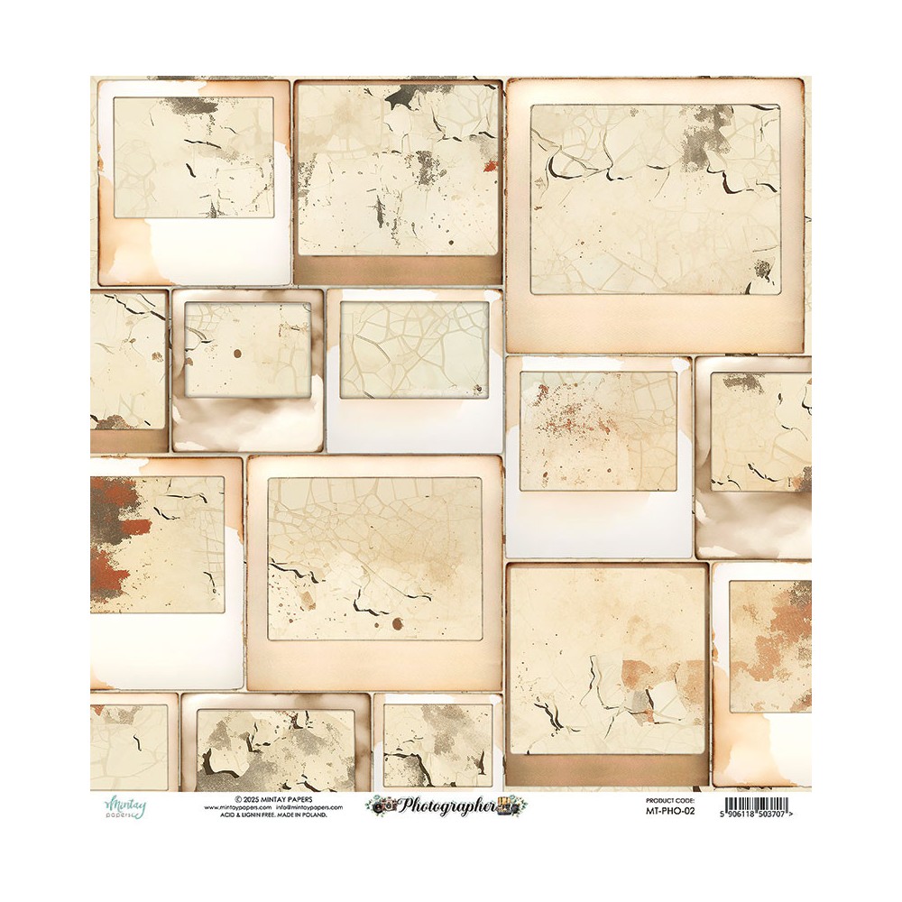 Papier do scrapbookingu 30,5 x 30,5 cm - Mintay - Photographer 02