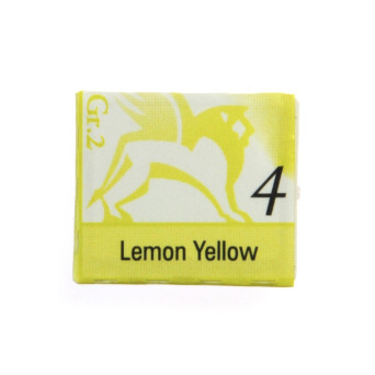 Akwarele w półkostkach - Renesans - 4, lemon yellow, 1,5 ml