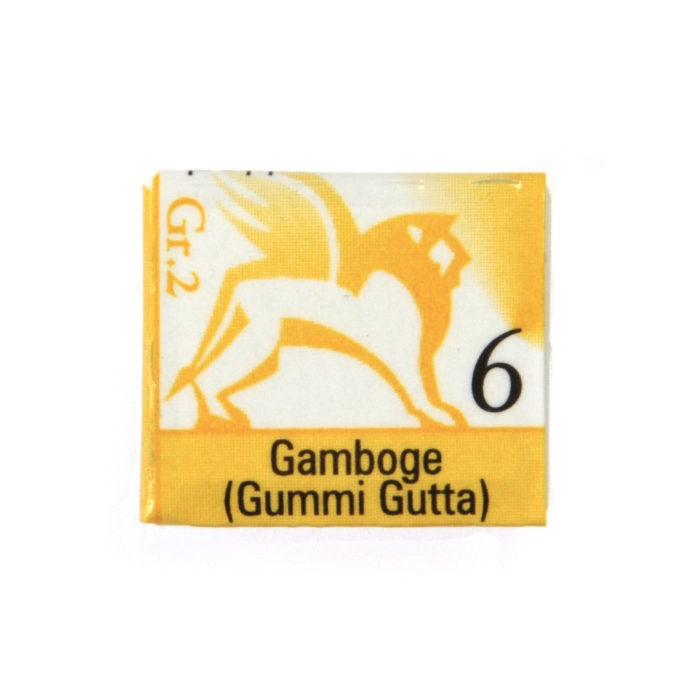 Akwarele w półkostkach - Renesans - 6, gamboge (gummi gutta), 1,5 ml