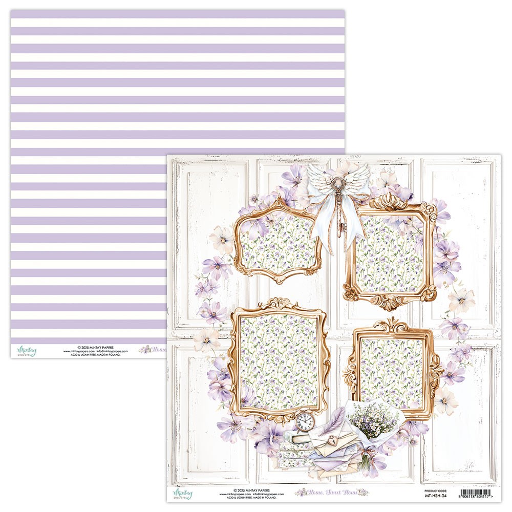 Papier do scrapbookingu 30,5 x 30,5 cm - Mintay - Home Sweet Home 04