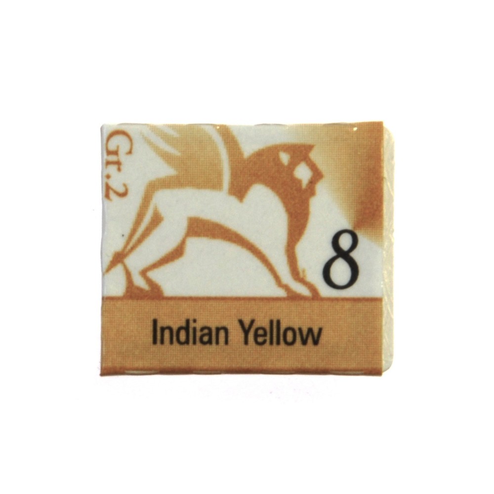 Akwarele w półkostkach - Renesans - 8, indian yellow, 1,5 ml