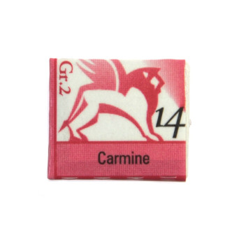 Watercolors in half pans - Renesans - 14, carmine, 1,5 ml