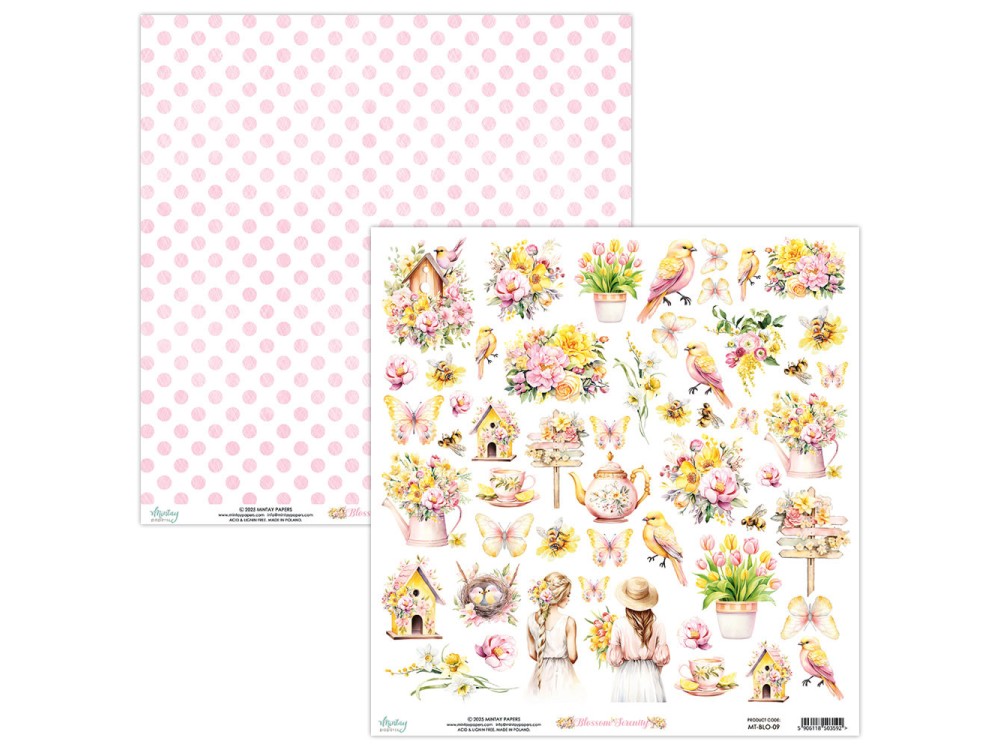 Elements for cutting 30,5 x 30,5 cm - Mintay - Blossom Serenity