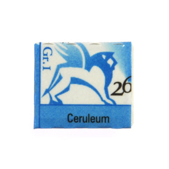 Watercolors in half pans - Renesans - 26, ceruleum, 1,5 ml