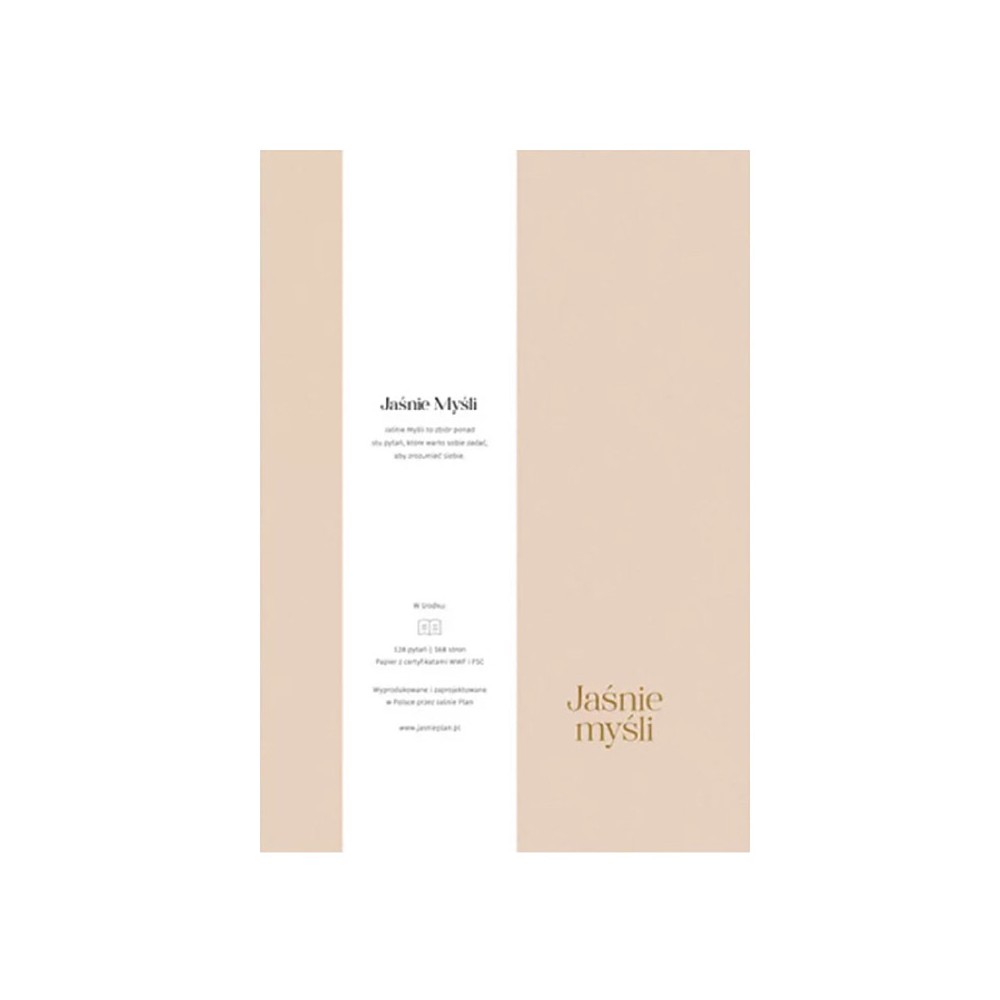 Jaśnie Myśli - Diary with questions to yourself - pink