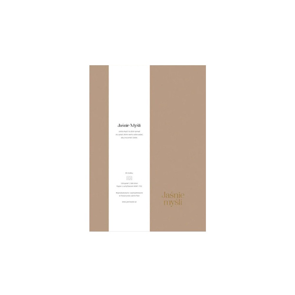 Jaśnie Myśli - Diary with questions to yourself - coffee