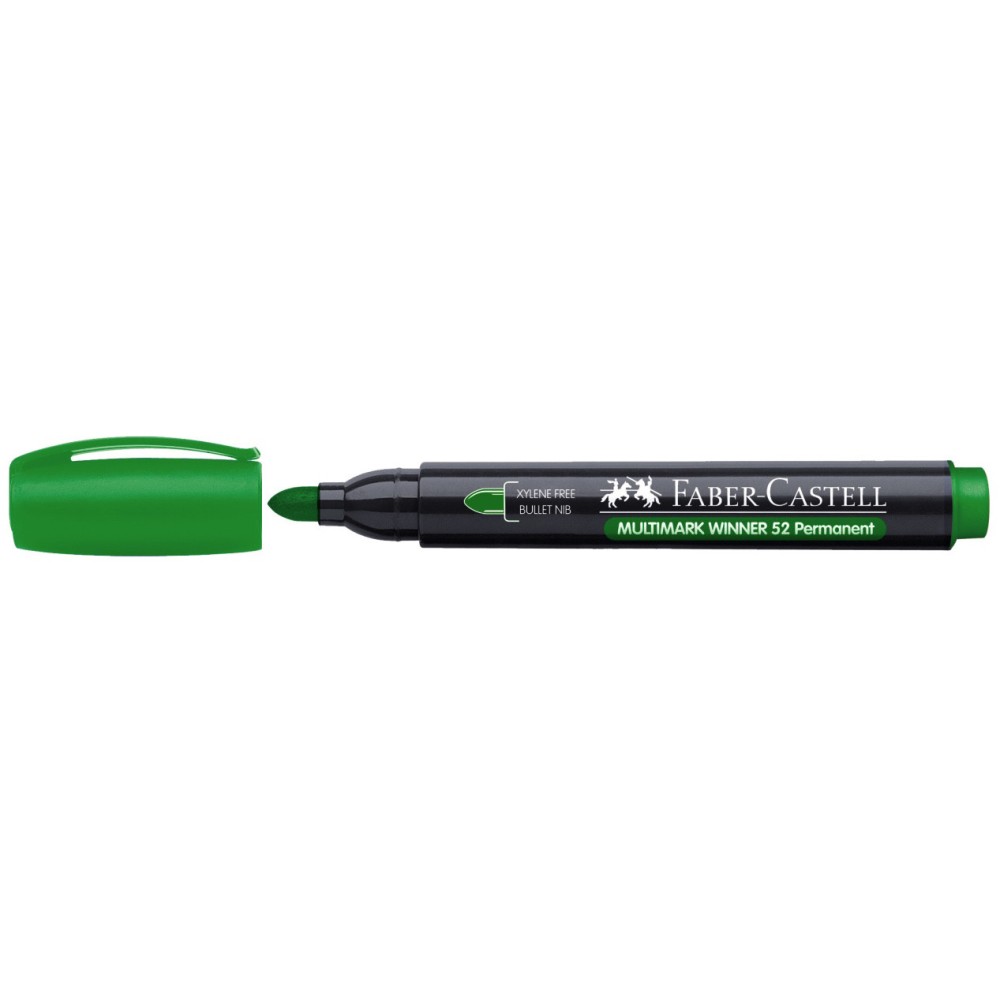 Marker permanentny Multimark Winner 52 - Faber-Castell - zielony