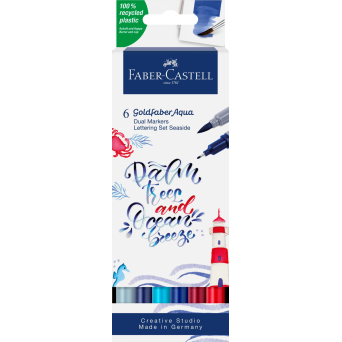 Zestaw do letteringu Goldfaber Aqua Seaside - Faber-Castell - 6 szt.