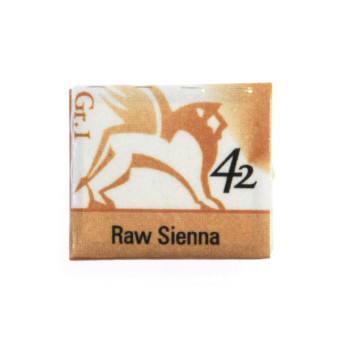 Watercolors in half pans - Renesans - 42, raw sienna, 1 ,5 ml