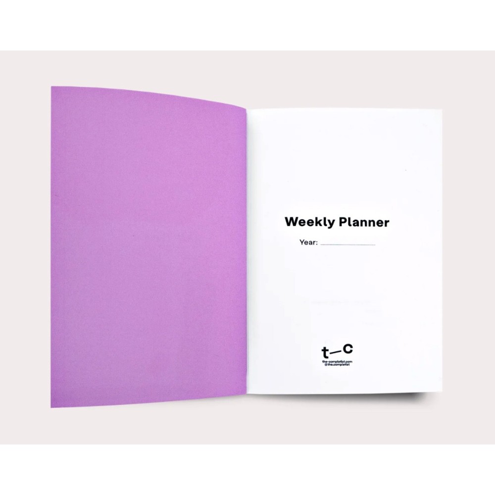Planer tygodniowy Fete No.1 A6 - The Completist. - 90 g/m2