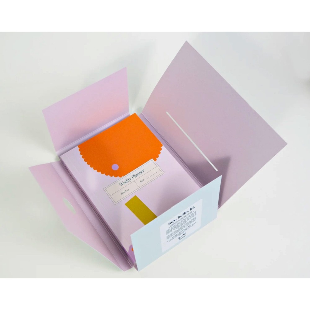 Undated weekly planner Fete No.1 A6 - The Completist. - 90 g/m2