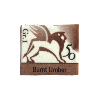 Watercolors in half pans - Renesans - 50, burnt umber, 1,5 ml