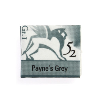 Watercolors in half pans - Renesans - 52, payne's grey, 1,5 ml