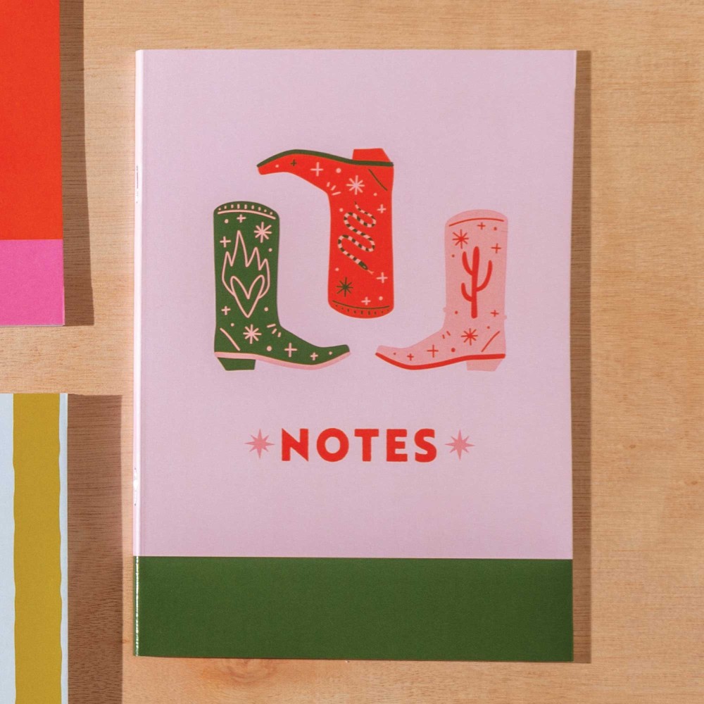 Notebook Cowboy Boots A5 - Good Tuesday - ruled, softcover, 100 g, 60 pages