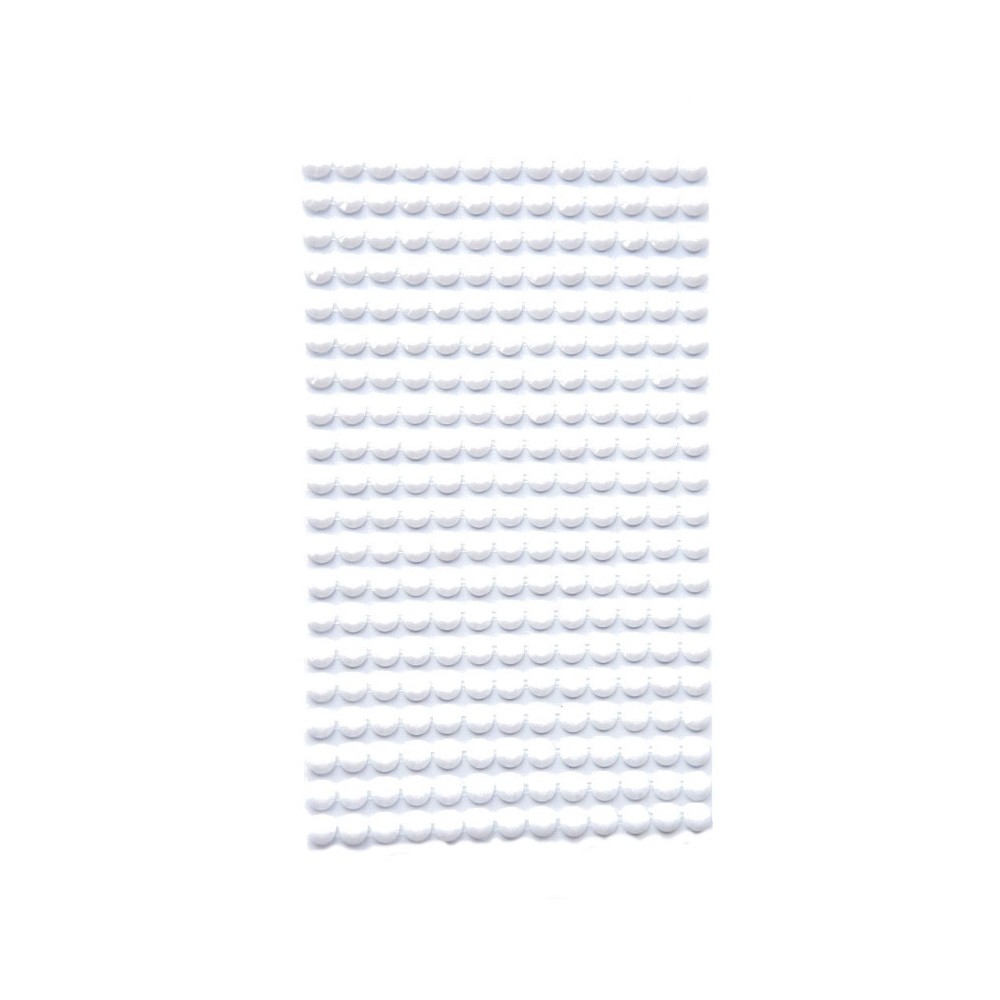 Self-adhesive pearls - DpCraft - White, 6 mm, 260 pcs.