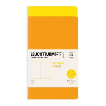 Notatnik Jottbook Double gładki A6 - Leuchtturm1917 - Lemon & Rising Sun, 2 szt.