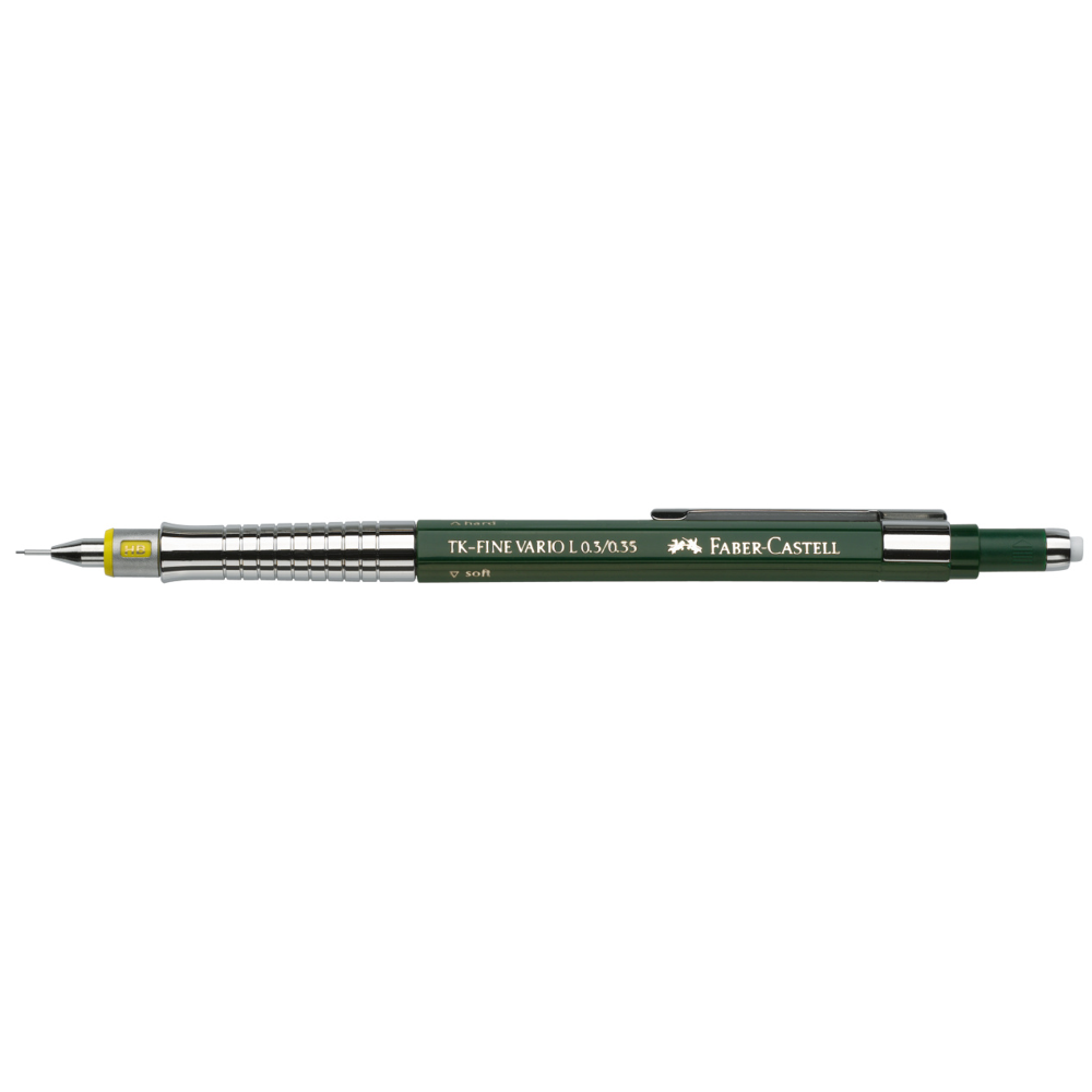 Ołówek automatyczny TK-Fine Vario L - Faber-Castell - Green, 0,35 mm, HB