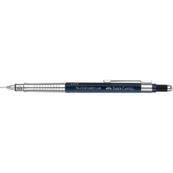 Mechanical pencil TK-Fine Vario L - Faber-Castell - Indygo, 0,5 mm, HB