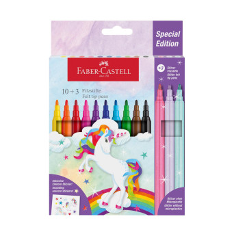 Zestaw flamastrów Jednorożec - Faber-Castell - 13 kolorów