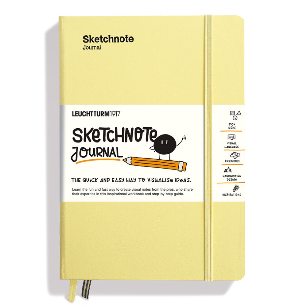 Notatnik Sketchnote Journal A5 - Leuchtturm1917 - Vanilla, twarda okładka